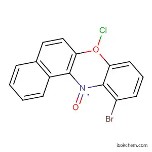 Molecular Structure of 82071-22-5 (5H-Benzo[a]phenoxazin-5-one, 6-bromo-10-chloro-)