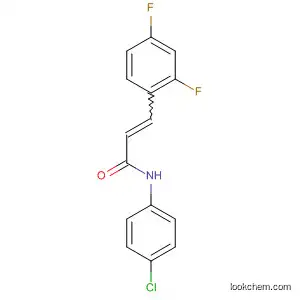 Molecular Structure of 821004-82-4 (2-Propenamide, N-(4-chlorophenyl)-3-(2,4-difluorophenyl)-)