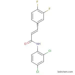 Molecular Structure of 821004-84-6 (2-Propenamide, N-(2,4-dichlorophenyl)-3-(3,4-difluorophenyl)-)