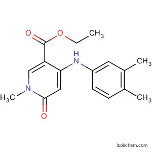 Molecular Structure of 821790-52-7 (3-Pyridinecarboxylic acid,
4-[(3,4-dimethylphenyl)amino]-1,6-dihydro-1-methyl-6-oxo-, ethyl ester)