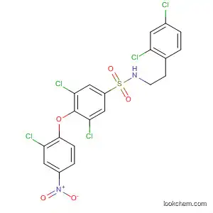 Molecular Structure of 823780-96-7 (Benzenesulfonamide,
3,5-dichloro-4-(2-chloro-4-nitrophenoxy)-N-[2-(2,4-dichlorophenyl)ethyl]-)