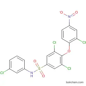 Molecular Structure of 823781-21-1 (Benzenesulfonamide,
3,5-dichloro-4-(2-chloro-4-nitrophenoxy)-N-(3-chlorophenyl)-)