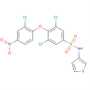 Benzenesulfonamide,  3,5-dichloro-4-(2-chloro-4-nitrophenoxy)-N-3-thienyl-