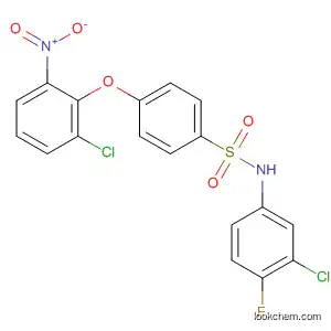 Molecular Structure of 823781-52-8 (Benzenesulfonamide,
N-(3-chloro-4-fluorophenyl)-4-(2-chloro-6-nitrophenoxy)-)