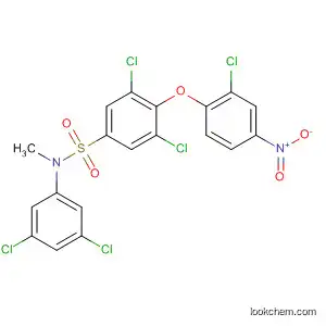 Molecular Structure of 823781-57-3 (Benzenesulfonamide,
3,5-dichloro-4-(2-chloro-4-nitrophenoxy)-N-(3,5-dichlorophenyl)-N-meth
yl-)