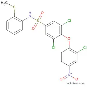 Molecular Structure of 823781-58-4 (Benzenesulfonamide,
3,5-dichloro-4-(2-chloro-4-nitrophenoxy)-N-[2-(methylthio)phenyl]-)