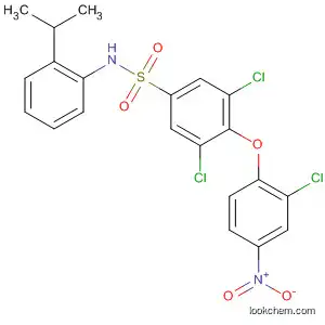 Molecular Structure of 823781-94-8 (Benzenesulfonamide,
3,5-dichloro-4-(2-chloro-4-nitrophenoxy)-N-[2-(1-methylethyl)phenyl]-)