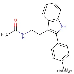 Molecular Structure of 823821-78-9 (Acetamide, N-[2-[2-(4-methylphenyl)-1H-indol-3-yl]ethyl]-)