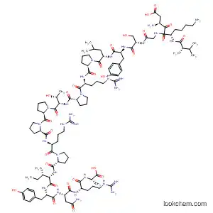 Molecular Structure of 823824-72-2 (L-Alanine,
L-valyl-L-a-aspartyl-L-lysylglycyl-L-seryl-L-tyrosyl-L-leucyl-L-prolyl-L-arginyl-
L-prolyl-L-threonyl-L-prolyl-L-prolyl-L-arginyl-L-prolyl-L-isoleucyl-L-tyrosyl-L-
asparaginyl-L-arginyl-)