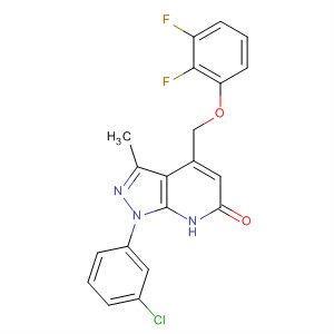 6H-Pyrazolo[3,4-b]pyridin-6-one,  1-(3-chlorophenyl)-4-(difluorophenoxymethyl)-1,7-dihydro-3-methyl-