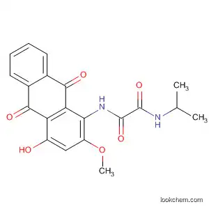 Molecular Structure of 823833-55-2 (Ethanediamide,
N-(9,10-dihydro-4-hydroxy-2-methoxy-9,10-dioxo-1-anthracenyl)-N'-(1-
methylethyl)-)