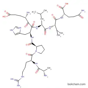 Molecular Structure of 823835-43-4 (L-Glutamine,
L-alanyl-L-arginyl-L-prolyl-L-a-glutamyl-L-histidyl-L-leucyl-L-valyl-)