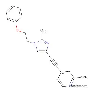 Molecular Structure of 824431-82-5 (Pyridine,
2-methyl-4-[[2-methyl-1-(2-phenoxyethyl)-1H-imidazol-4-yl]ethynyl]-)