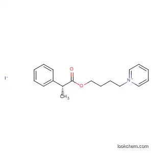 Molecular Structure of 824432-09-9 (Pyridinium, 1-[4-[(2R)-1-oxo-2-phenylpropoxy]butyl]-, iodide)