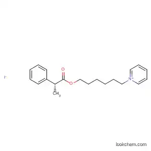 Molecular Structure of 824432-10-2 (Pyridinium, 1-[6-[(2R)-1-oxo-2-phenylpropoxy]hexyl]-, iodide)