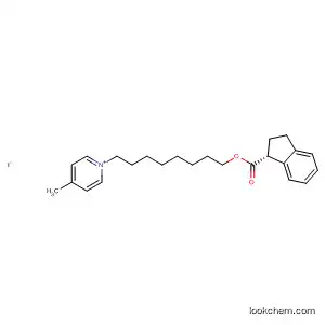 Molecular Structure of 824432-43-1 (Pyridinium,
1-[8-[[[(1R)-2,3-dihydro-1H-inden-1-yl]carbonyl]oxy]octyl]-4-methyl-,
iodide)
