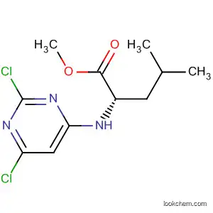 Molecular Structure of 825647-40-3 (L-Leucine, N-(2,6-dichloro-4-pyrimidinyl)-, methyl ester)