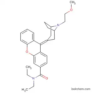 Molecular Structure of 825649-34-1 (9H-Xanthene-3-carboxamide,
N,N-diethyl-9-[8-(2-methoxyethyl)-8-azabicyclo[3.2.1]oct-3-ylidene]-)