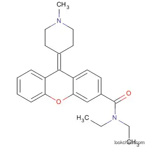 Molecular Structure of 825649-43-2 (9H-Xanthene-3-carboxamide,
N,N-diethyl-9-(1-methyl-4-piperidinylidene)-)