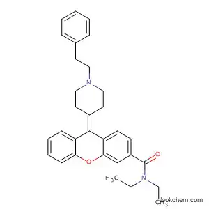 Molecular Structure of 825649-44-3 (9H-Xanthene-3-carboxamide,
N,N-diethyl-9-[1-(2-phenylethyl)-4-piperidinylidene]-)