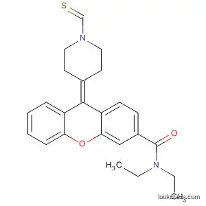 Molecular Structure of 825649-48-7 (9H-Xanthene-3-carboxamide,
N,N-diethyl-9-[1-(thioxomethyl)-4-piperidinylidene]-)