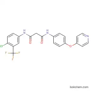 Molecular Structure of 827029-05-0 (Propanediamide,
N-[4-chloro-3-(trifluoromethyl)phenyl]-N'-[4-(4-pyridinyloxy)phenyl]-)