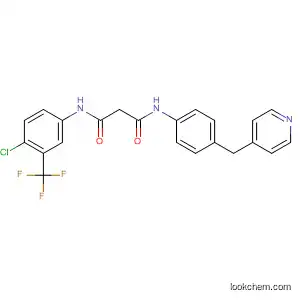 Molecular Structure of 827029-09-4 (Propanediamide,
N-[4-chloro-3-(trifluoromethyl)phenyl]-N'-[4-(4-pyridinylmethyl)phenyl]-)