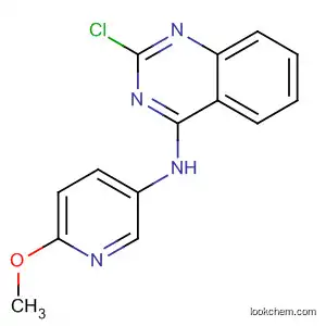 Molecular Structure of 827030-59-1 (4-Quinazolinamine, 2-chloro-N-(6-methoxy-3-pyridinyl)-)