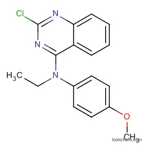 Molecular Structure of 827030-69-3 (4-Quinazolinamine, 2-chloro-N-ethyl-N-(4-methoxyphenyl)-)