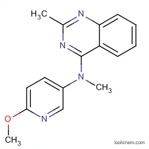 Molecular Structure of 827031-32-3 (4-Quinazolinamine, N-(6-methoxy-3-pyridinyl)-N,2-dimethyl-)
