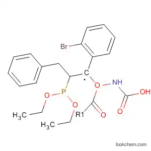 Molecular Structure of 827321-20-0 (Carbamic acid, [(1S)-1-(2-bromophenyl)-2-(diethoxyphosphinyl)ethyl]-,
phenylmethyl ester)