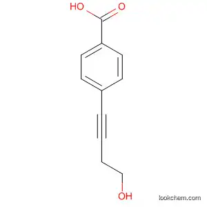 Molecular Structure of 827321-91-5 (Benzoic acid, 4-(4-hydroxy-1-butynyl)-)