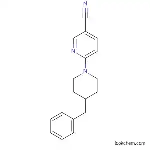 Molecular Structure of 827322-91-8 (3-Pyridinecarbonitrile, 6-[4-(phenylmethyl)-1-piperidinyl]-)