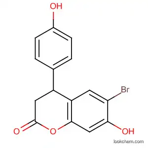 Molecular Structure of 828265-05-0 (2H-1-Benzopyran-2-one,
6-bromo-3,4-dihydro-7-hydroxy-4-(4-hydroxyphenyl)-)
