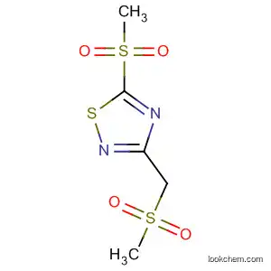 Molecular Structure of 828934-77-6 (1,2,4-Thiadiazole, 5-(methylsulfonyl)-3-[(methylsulfonyl)methyl]-)