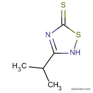 Molecular Structure of 828934-80-1 (1,2,4-Thiadiazole-5(2H)-thione, 3-(1-methylethyl)-)