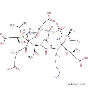 Molecular Structure of 828934-90-3 (L-Isoleucinamide,
N-acetyl-L-a-glutamyl-L-a-aspartyl-L-a-glutamyl-L-leucyl-L-glutaminyl-L-a-
aspartyl-L-lysyl-)