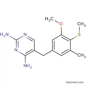 Molecular Structure of 831235-58-6 (2,4-Pyrimidinediamine,
5-[[3-methoxy-5-methyl-4-(methylthio)phenyl]methyl]-)