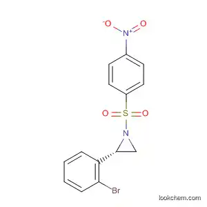 Molecular Structure of 832117-99-4 (Aziridine, 2-(2-bromophenyl)-1-[(4-nitrophenyl)sulfonyl]-, (2S)-)