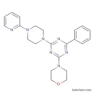 Molecular Structure of 833464-73-6 (1,3,5-Triazine,
2-(4-morpholinyl)-4-phenyl-6-[4-(2-pyridinyl)-1-piperazinyl]-)