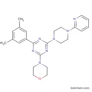 Molecular Structure of 833464-83-8 (1,3,5-Triazine,
2-(3,5-dimethylphenyl)-4-(4-morpholinyl)-6-[4-(2-pyridinyl)-1-piperazinyl]
-)