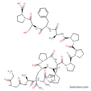 Molecular Structure of 842103-57-5 (L-Proline,
glycylglycyl-L-alanyl-L-alanyl-L-prolyl-L-glutaminyl-L-prolyl-L-histidyl-L-prolyl
-L-prolyl-L-prolyl-L-alanyl-L-phenylalanyl-L-seryl-)