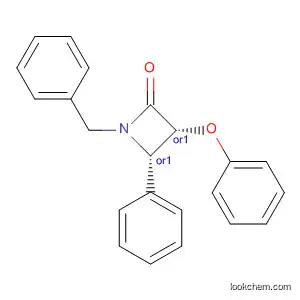 Molecular Structure of 84757-13-1 (2-Azetidinone, 3-phenoxy-4-phenyl-1-(phenylmethyl)-, (3R,4S)-rel-)