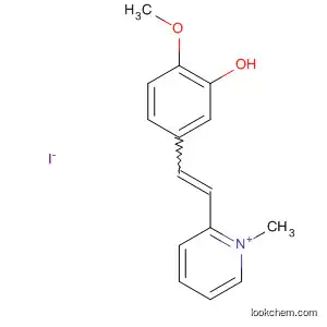 Molecular Structure of 847820-52-4 (Pyridinium, 2-[2-(3-hydroxy-4-methoxyphenyl)ethenyl]-1-methyl-, iodide)