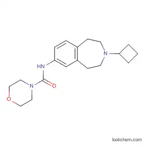 Molecular Structure of 856901-06-9 (4-Morpholinecarboxamide,
N-(3-cyclobutyl-2,3,4,5-tetrahydro-1H-3-benzazepin-7-yl)-)