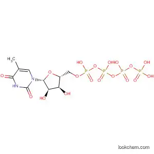 Molecular Structure of 10003-95-9 (Thymidine 5'-(pentahydrogen tetraphosphate))