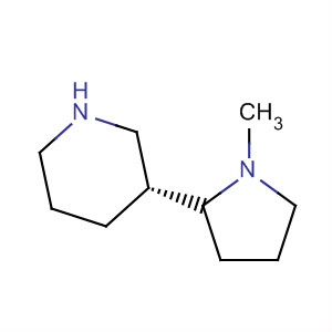 Molecular Structure of 102327-08-2 (Piperidine, 3-[(2S)-1-methyl-2-pyrrolidinyl]-, (3R)-)