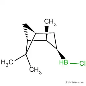 Molecular Structure of 118864-31-6 (Borane, chloro[(1R,2S,3R,5R)-2,6,6-trimethylbicyclo[3.1.1]hept-3-yl]-)
