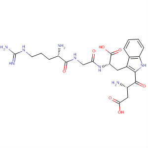 Molecular Structure of 119452-44-7 (L-Tryptophan, L-arginylglycyl-L-a-aspartyl-)