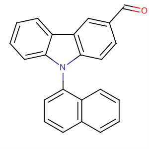 Molecular Structure of 119471-79-3 (9H-Carbazole-3-carboxaldehyde, 9-(1-naphthalenyl)-)
